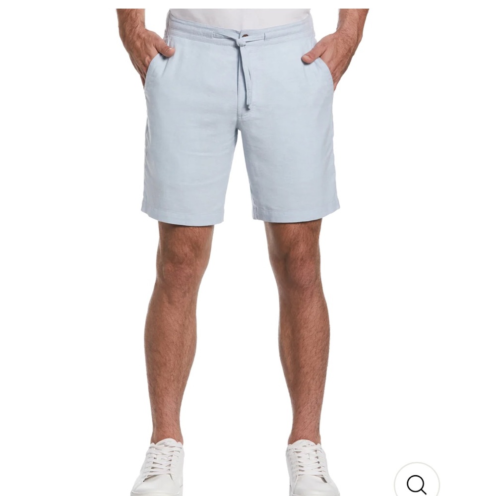NWT CUBAVERA Man Drawstring Shorts size XL Light Blue